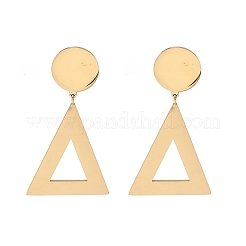 304 Stainless Steel Dangle Stud Earrings&nbsp;EJEW-Z098-15G