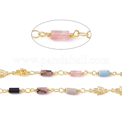 Handmade Eco-friendly Brass Hamsa Hand Link Chain&nbsp;CHC-E025-52G