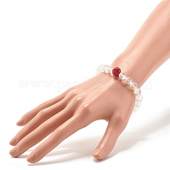 Synthetic Moonstone Round Beads Stretch Bracelet&nbsp;BJEW-JB07482