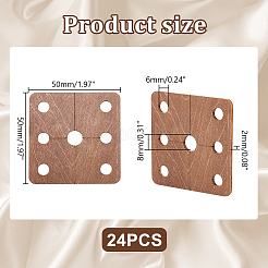 24Pcs Wood Tool for Knitting Loom Accessories&nbsp;TOOL-GA0001-90A-02