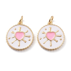 Real 18K Gold Plated Brass Enamel Pendants&nbsp;ZIRC-Z008-11