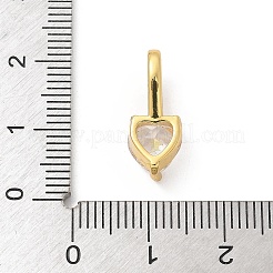 Brass Micro Pave Cubic Zirconia Pendants&nbsp;KK-U050-13G-02