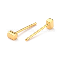 Minimalist Rectangle 925 Sterling Silver Stud Earrings&nbsp;EJEW-I259-06G