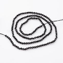Natural Black Spinel Beads Strands&nbsp;G-K127-05F-2mm