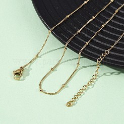 2MM 304 Stainless Steel Satellite Chain Necklaces&nbsp;NJEW-T016-24G