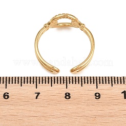 304 Stainless Steel Cuff Open Rings for Women&nbsp;RJEW-C161-01D-G