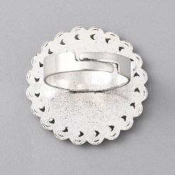 Adjustable Alloy Ring Components&nbsp;PALLOY-WH0101-69AS