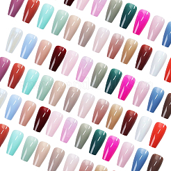 ABS Plastic Pure Color Press On False Nails&nbsp;MRMJ-WH20004-32C