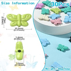 Spray Painted Alloy Beads&nbsp;FIND-CJ0001-46A