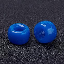 Opaque Acrylic European Large Hole Beads&nbsp;PL338-10