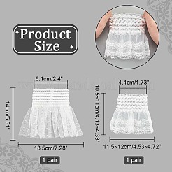 2 Pairs 2 Style Polyester Oversleeves&nbsp;AJEW-NB0004-03A
