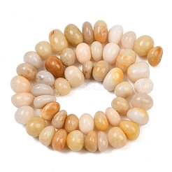 Natural Yellow Jade Beads Strands&nbsp;GG-CBACF26-A02-01
