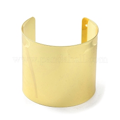 Brass Plain Wide Cuff Bangles&nbsp;BJEW-D039-04G