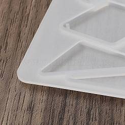 Leaf Heart Rectangle DIY Pendant Silicone Molds&nbsp;DIY-G109-01B