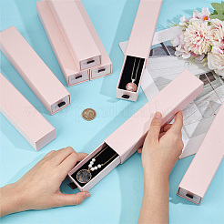 Rectangle Paper Necklace Storage Gift Drawer Case&nbsp;CON-WH0095-128A
