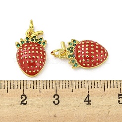 Rack Plating Brass Micro Pave Cubic Zirconia Pendants&nbsp;KK-A200-06G