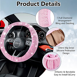 Cloth Steering Wheel Covers&nbsp;AJEW-WH0766-15B