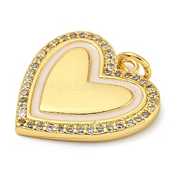 Rack Plating Brass Micro Pave Cubic Zirconia Pendants&nbsp;KK-Z063-27G