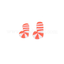 Handmade Polymer Clay Cabochons&nbsp;CLAY-N006-155