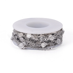 Tarnish Resistant 304 Stainless Steel Link Chains&nbsp;CHS-F007-08P