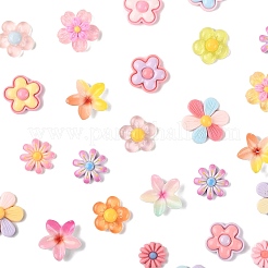 100Pcs 8 Styles Translucent & Opaque Resin Cabochons&nbsp;RESI-FS0002-32