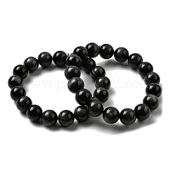 Grade A Natural Eagle Eye Stone Round Beads Stretch Bracelets for Women&nbsp;BJEW-L712-B06-12mm