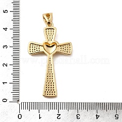 Brass Micro Pave Cubic Zirconia Pendants&nbsp;KK-A266-06C-G