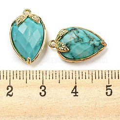 Natural Turquoise Faceted Pendants&nbsp;G-M431-06G-08