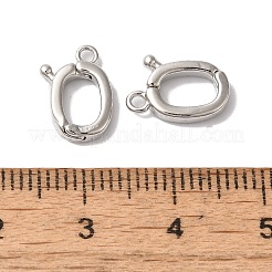 Brass Fold Over Clasps&nbsp;KK-H483-06B