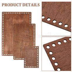 3Pcs 3 Sizes Plywood Basket Bottoms for DIY Crochet Basket Making&nbsp;DIY-WH20007-254