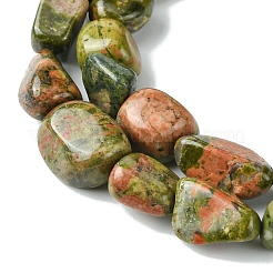 Natural Unakite Beads Strands&nbsp;G-G117-B03-01