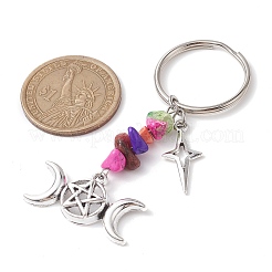 Tibetan Style Alloy Keychain&nbsp;KEYC-JKC00708