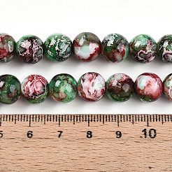 Baking Paint Glass Beads Strands&nbsp;DGLA-N003-10mm-A09