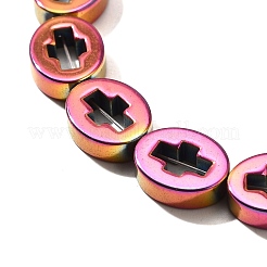 Electroplated Synthetic Non-magnetic Hematite Beads Strands&nbsp;G-L613-Z01-02I