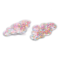 Quicksand Sequin Plastic Cabochons&nbsp;X-OHAR-CJC0002-04A