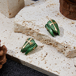 2Pcs Brass European Beads&nbsp;KK-DC0005-18G