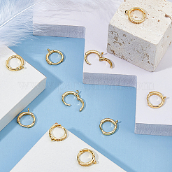 16Pcs Brass Hoop Earring Findings&nbsp;FIND-DC0006-91G