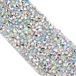 Glitter Resin Hotfix Rhinestone(Hot Melt Adhesive On The Back)&nbsp;OCOR-TAC0004-C-01
