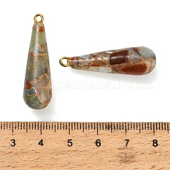 Synthetic Aqua Terra Jasper Pendants&nbsp;GG-CBAA20A-11G-01