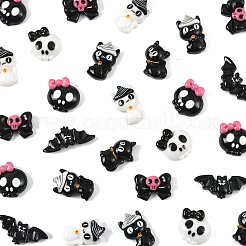 42Pcs 7 Styles Halloween Opaque Resin Cabochons&nbsp;CRES-FS0001-31