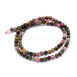 Natural Multicolor Tourmaline Beads Strands&nbsp;G-E411-23-4mm