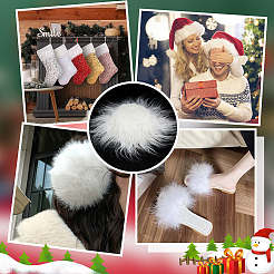 Artificial Fox Fur Trimming&nbsp;DIY-WH0043-55