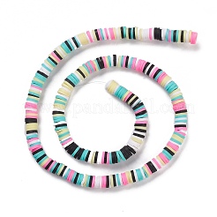 Handmade Polymer Clay Beads Strands&nbsp;CLAY-R089-6mm-153