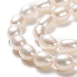 Natural Cultured Freshwater Pearl Beads Strands&nbsp;PEAR-L033-71-01