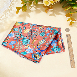 Flower Pattern Polyester Fabric&nbsp;AJEW-WH0766-35C