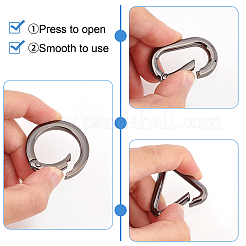 18Pcs 9 Styles Alloy Spring Gate Rings&nbsp;FIND-WR0007-93