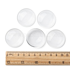 Transparent Glass Cabochons&nbsp;X-GGLA-R026-35mm