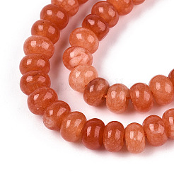 Dyed Natural White Jade Beads Strands&nbsp;G-T139-59A-06