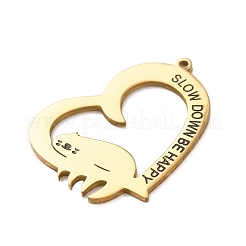 304 Stainless Steel Enamel Pendants&nbsp;STAS-F367-01G