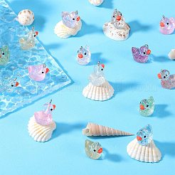 60Pcs 12 Colors Transparent Resin Pendants&nbsp;RESI-SZ0003-37